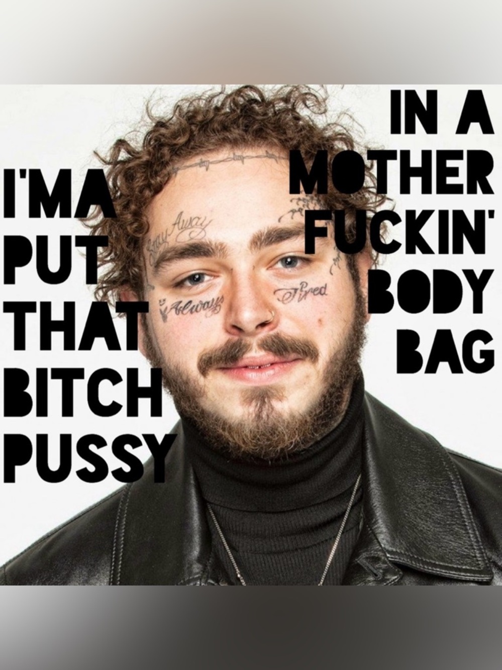 Post Malone Wall Tapestry Rap Lyrics Home Decor Music Artist Room Poster Blanket